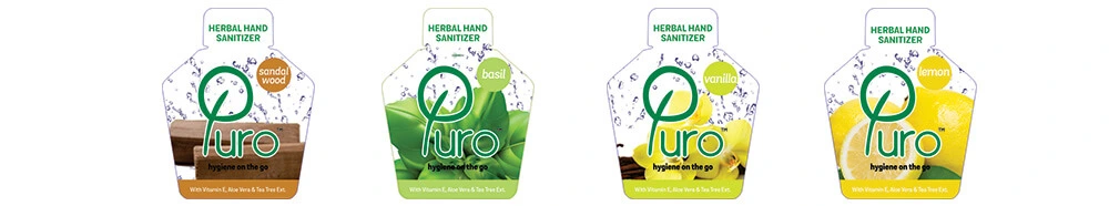 Puro Packaging Design 3 puro packaging row