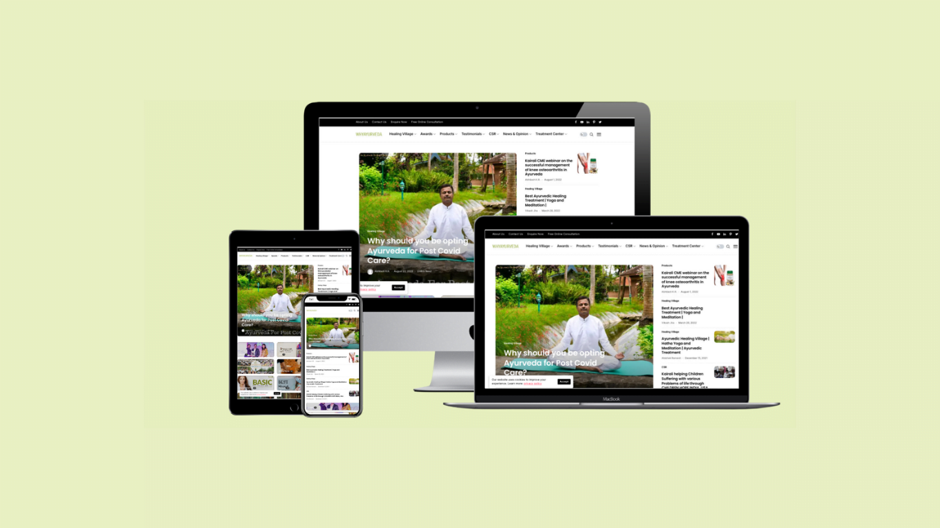 Why Ayurveda site Design The Redhoney Group